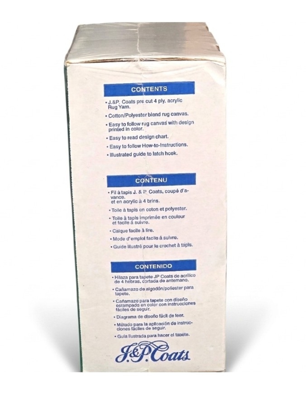 Vintage J&P Coats Nativity Latch Hook Kit - Huge 30"x36" - NEW & Sealed - Picture 5 of 6